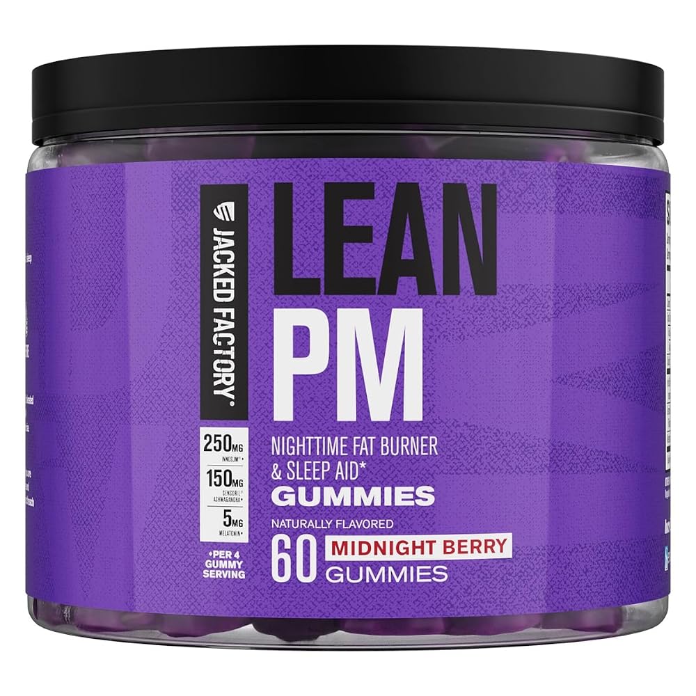 Jacked Factory Lean PM Weight Loss Gummies - 60 Gummies