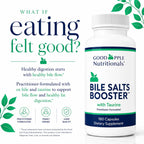 GoodApple Bile Salts Booster with Taurine - 180 Capsules - image 3