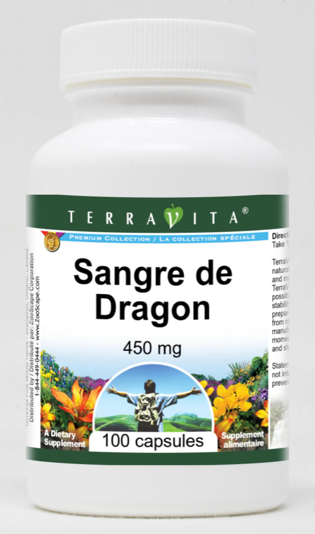 Terravita Sangre de Dragon - 450 mg (100 Capsules, ZIN: 521345)