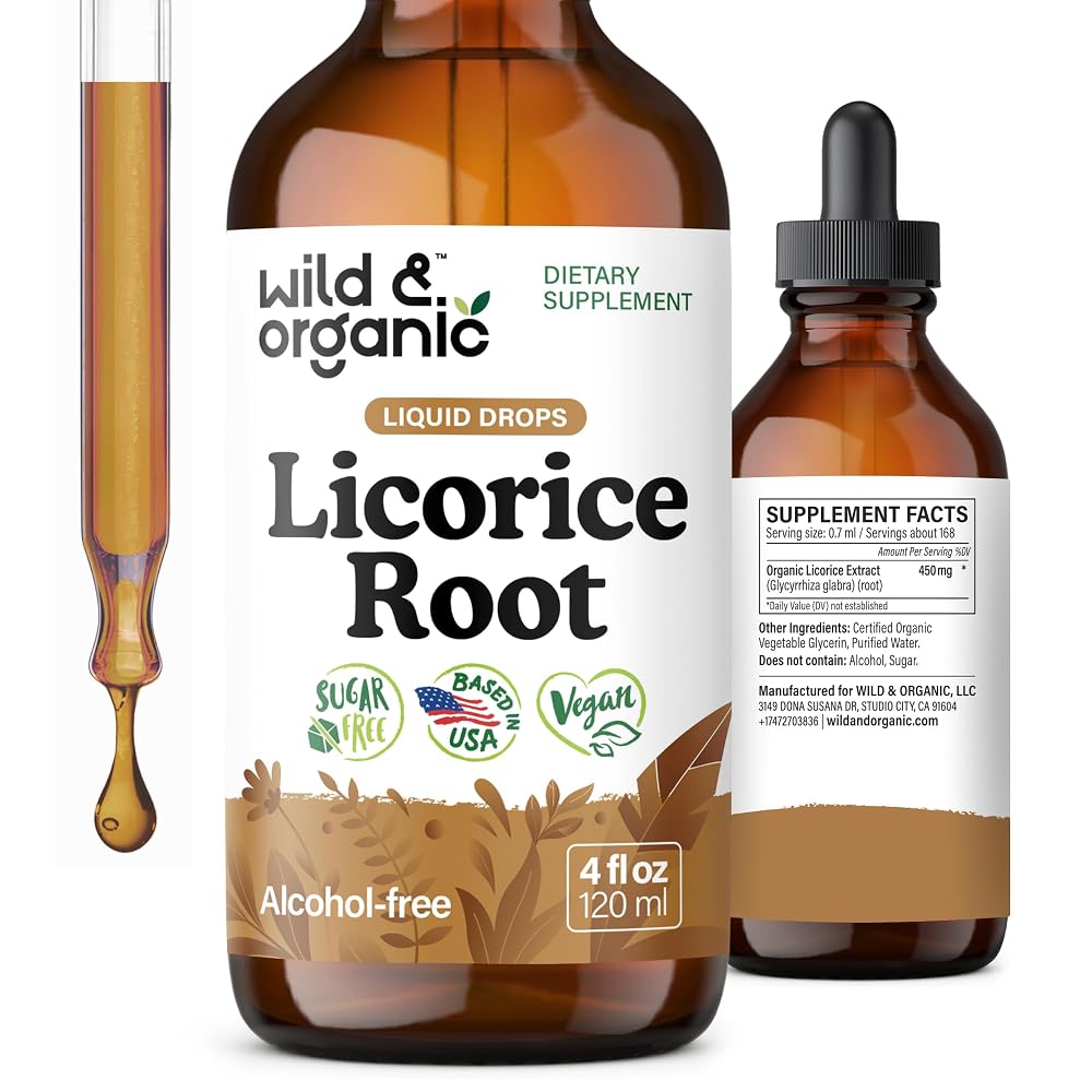 Wild & Organic Licorice Root Tincture - Digestive