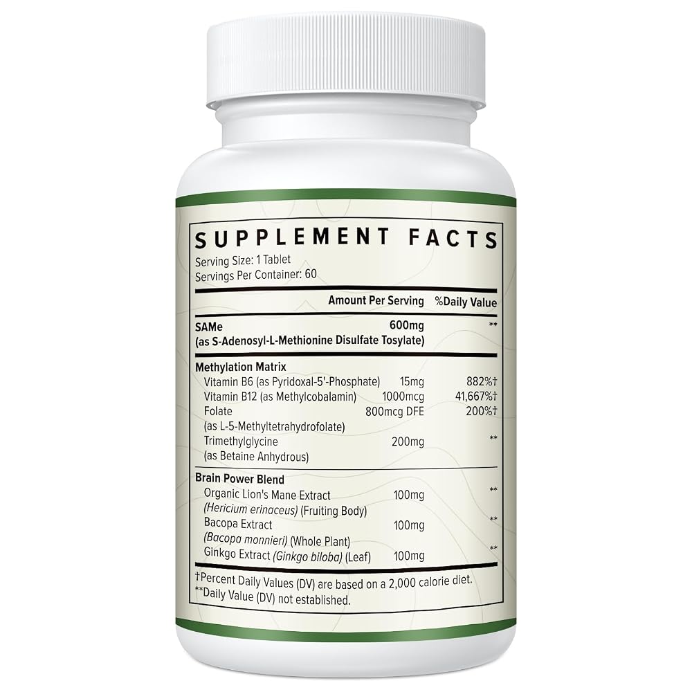 Kanacoufce 1100mg SAM-e (S-Adenosyl-L-Methionine), SAM e Supplement