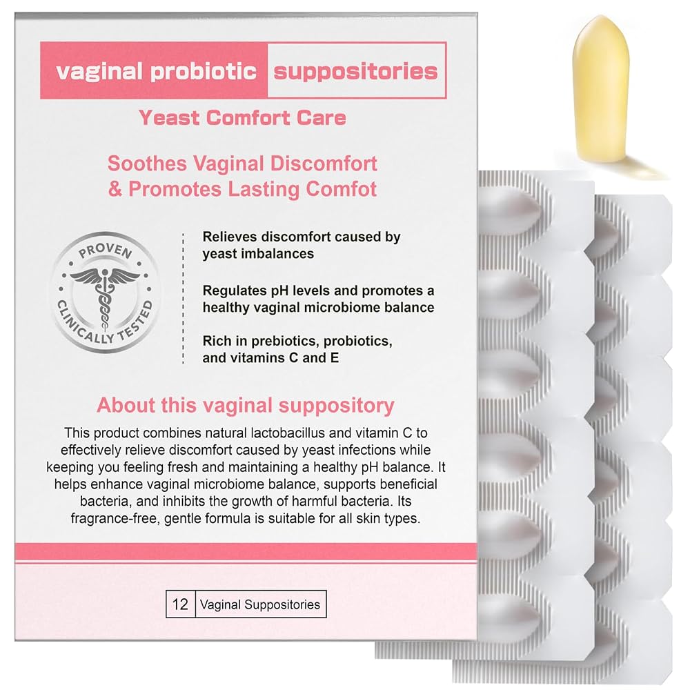 Nahid Vaginal Probiotic Suppository with Hyaluronic Acid - 12 Inserts