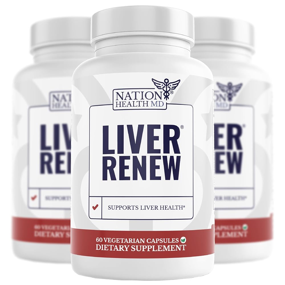 NATION HEALTH MD Liver Renew - Liver Cleanse Detox & Repair - Liver