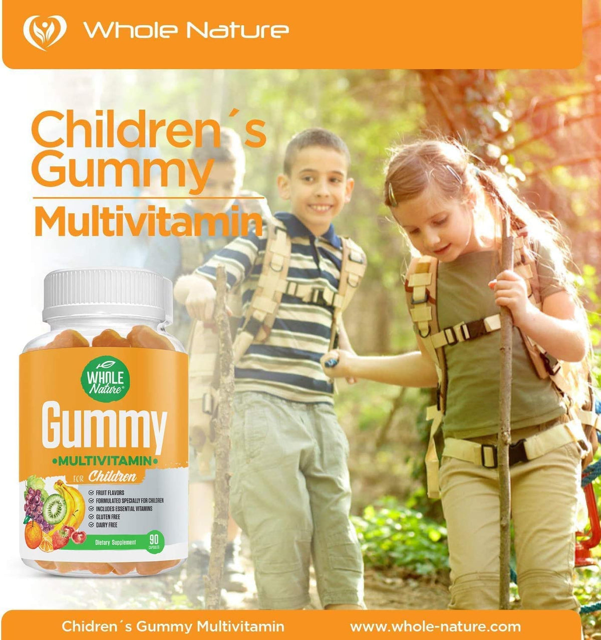 Whole Nature Kids Vitamins - Complete Daily Essentials Childrens