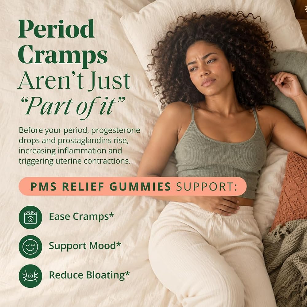 Semaine PMS Relief for Women Period Cramps - 48 Gummies - image 2