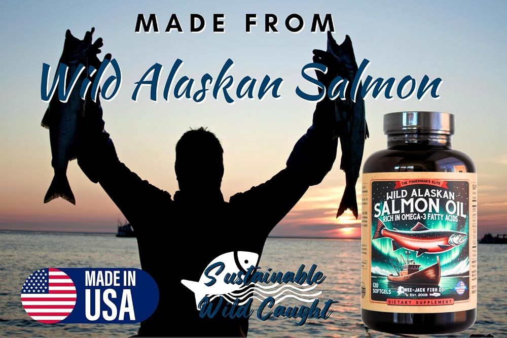 Kwee-Jack Wild Alaskan Salmon Fish Oil Omega-3 - 120 Softgels - image 3
