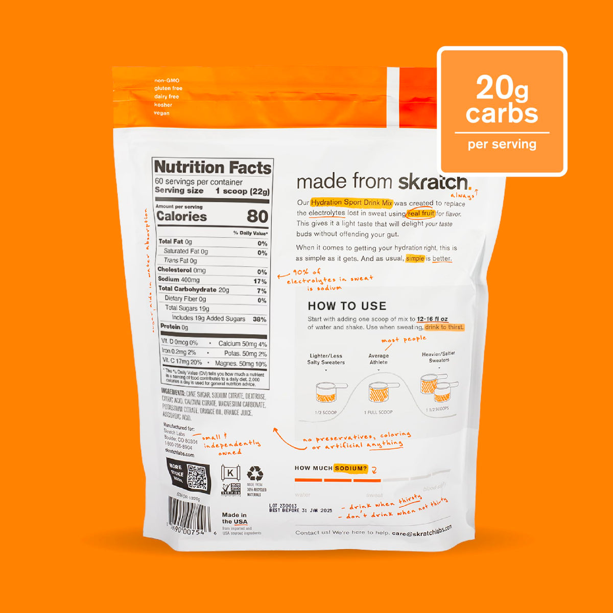 Skratch Labs Hydration Sports Drink Mix