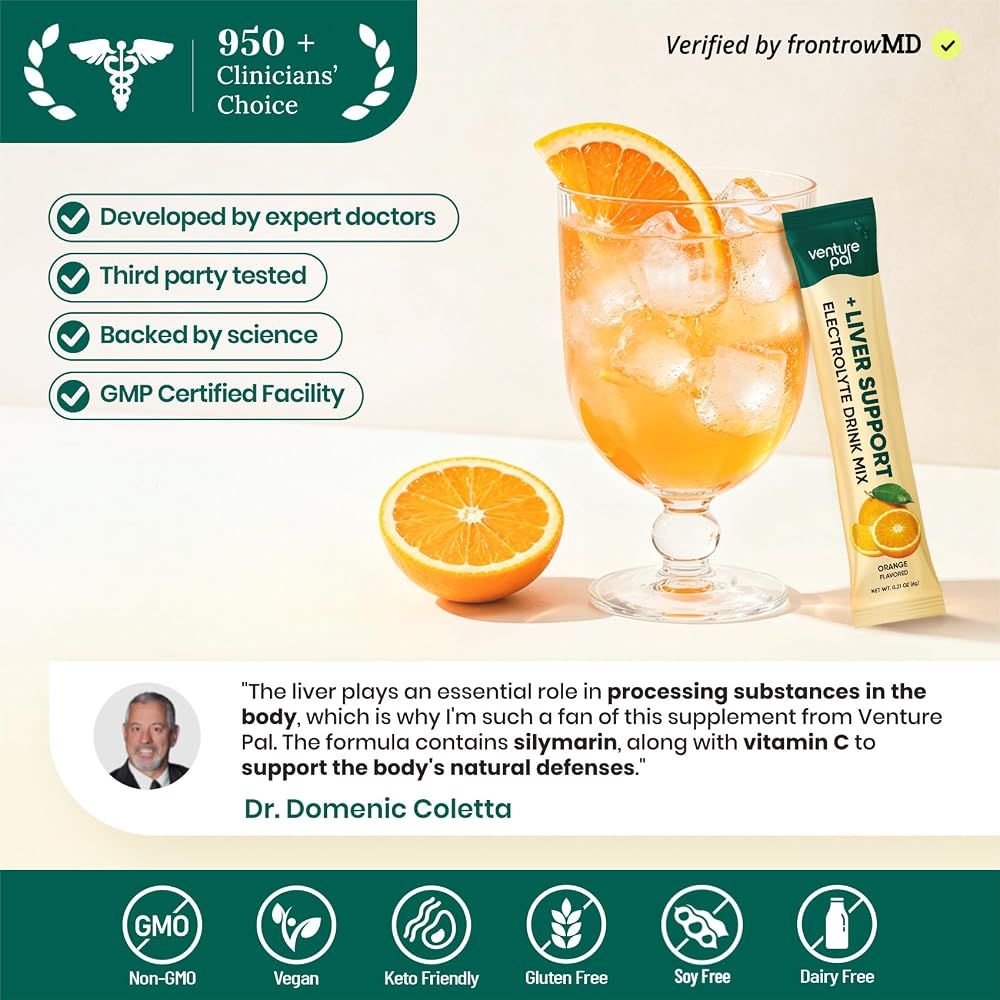 Venture Pal Hydration Packets + Liver Support- Liquid Daily IV