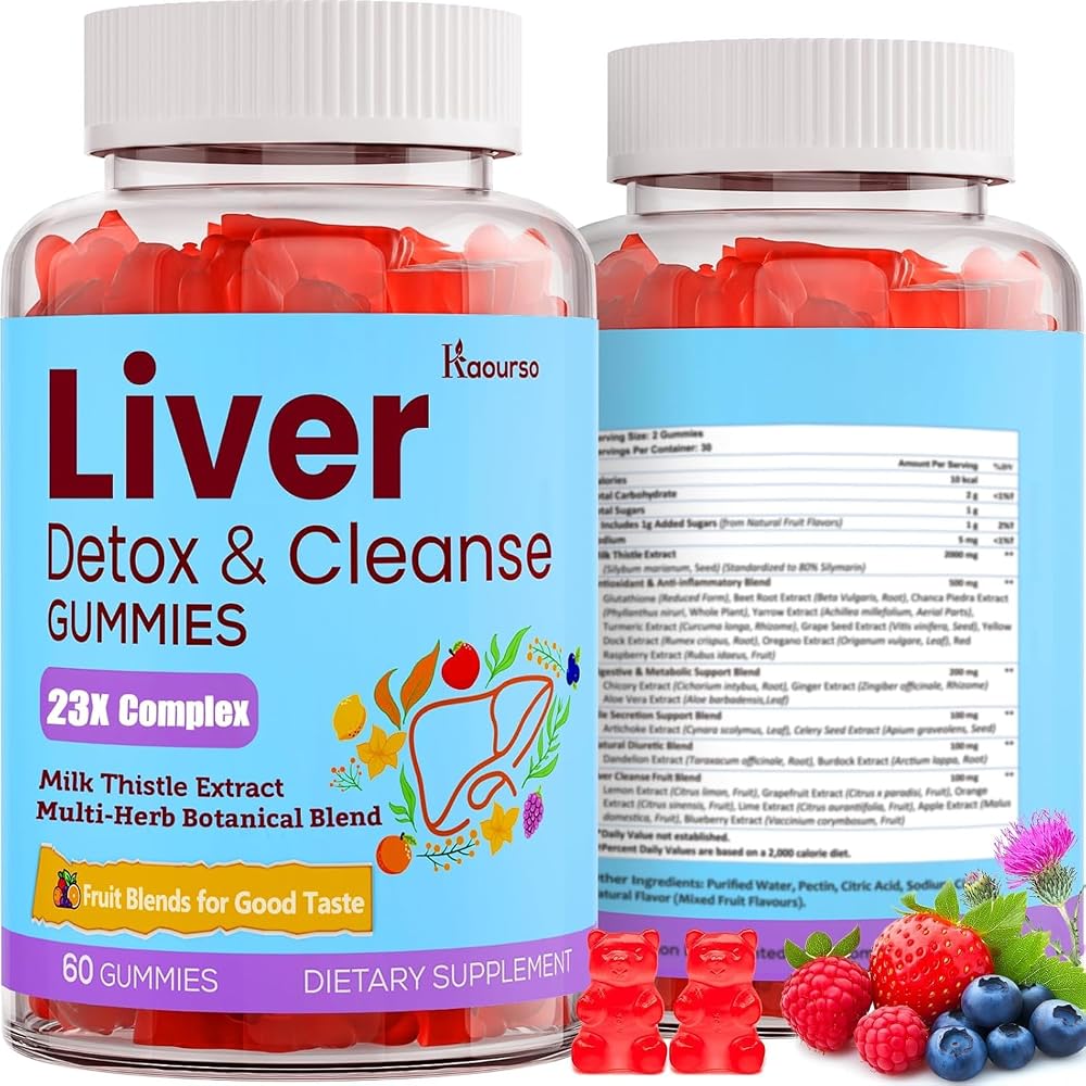Kaourso Liver Cleanse Detox & Repair Gummies