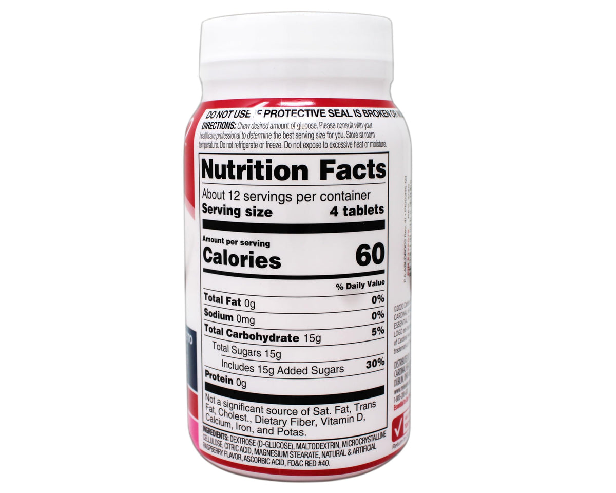 Leader Glucose Tablets Raspberry Flavor - 50 Chewable Tablets - image 3