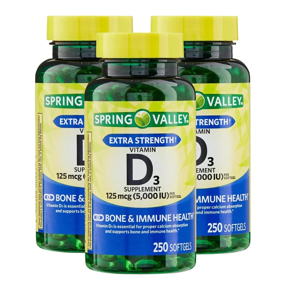 Unique Bundle Store Extra Strength Vitamin D3 5000 IU