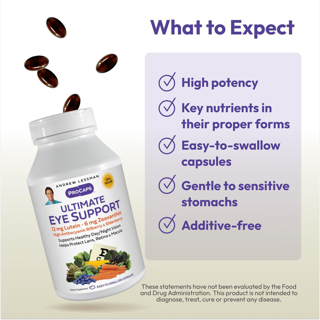 ANDREW LESSMAN Ultimate Eye Support Softgels - 12mg Lutein
