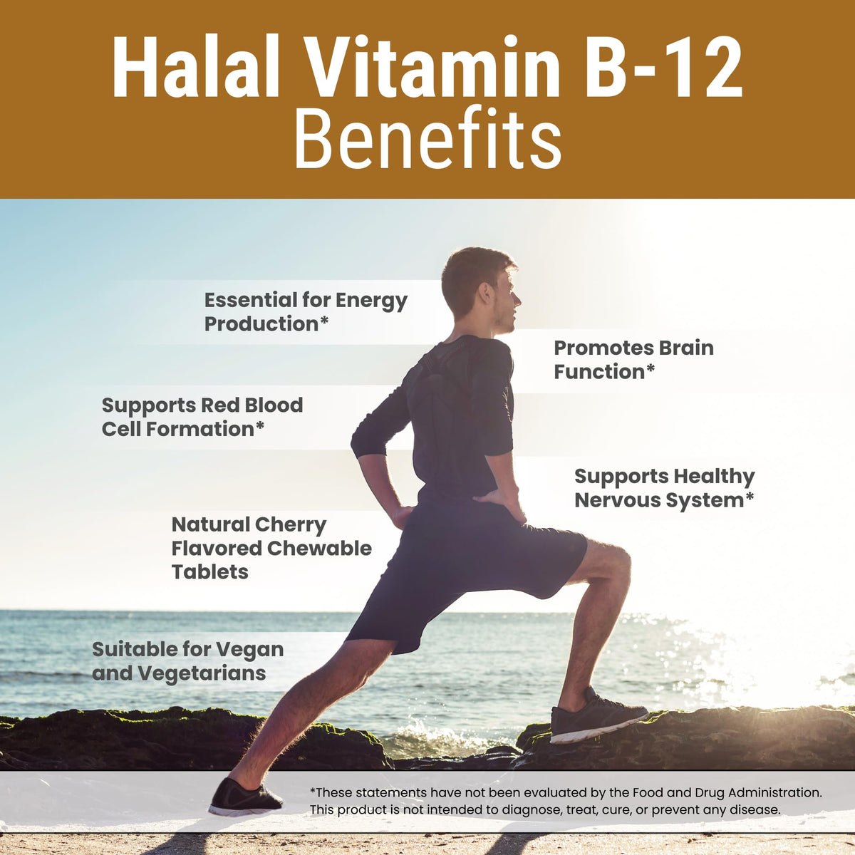 Zaytun Halal Vitamin B12 1000mcg Energy Support - 120 Tablets - image 3