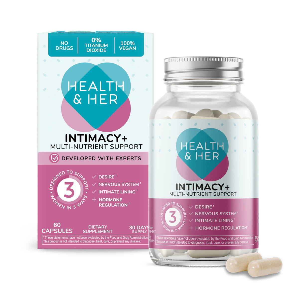 Health and Her Intimacy+ Desire Supplement for Women - 60 Tablets