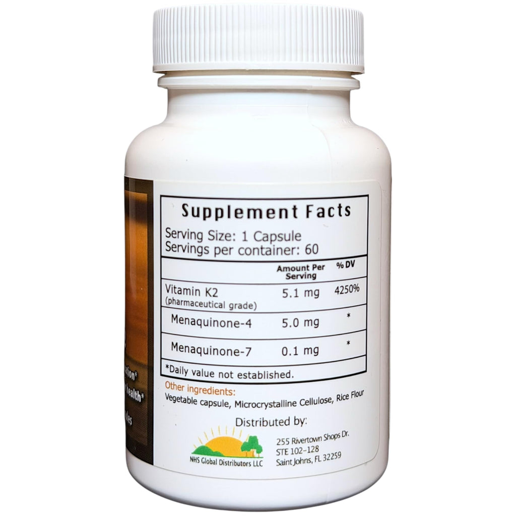 vK2 Vitamin Supplement MK-4 + MK-7