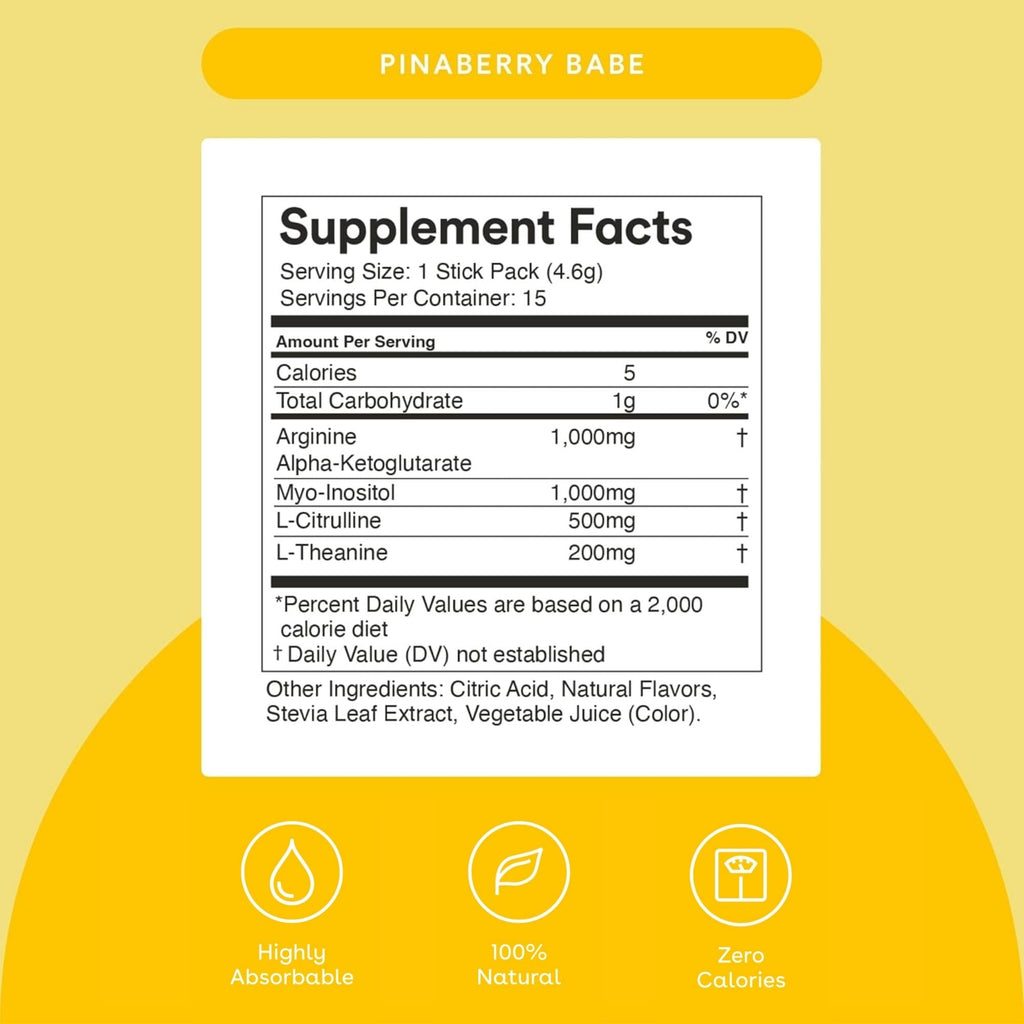 MIXHERS Focus Brain Health Drink Mix - 15 Packets - image 2