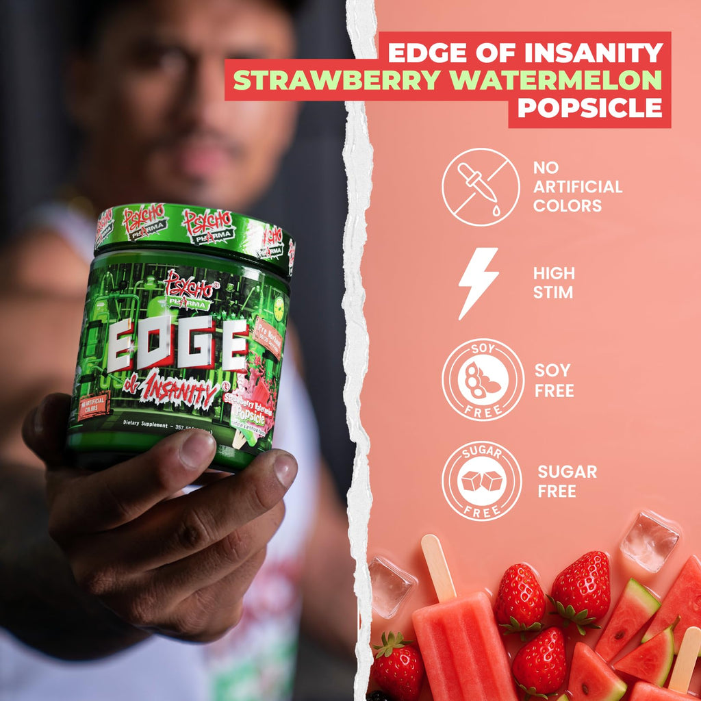 Psycho Pharma Edge of Insanity High-Stim Pre-Workout Powder