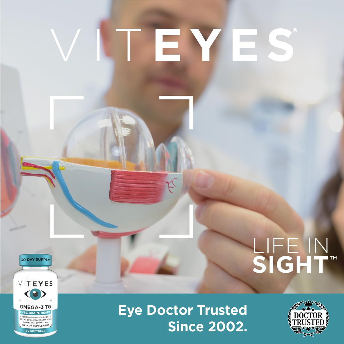 Viteyes Omega-3 TG Supports Eye & Heart Health - 60 Softgels - image 5