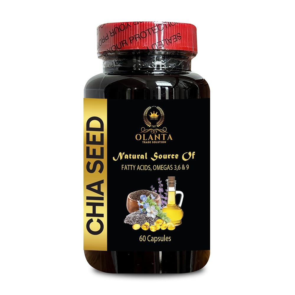 OLANTA Chia Seed Extract Omega 3 6 9 Supplement - 60 Softgels