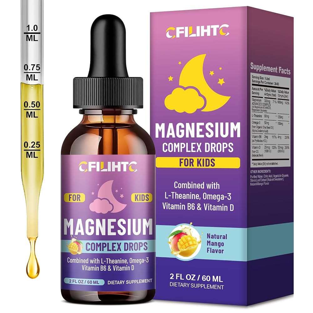 CFILIHTC Kids Magnesium Liquid Drops