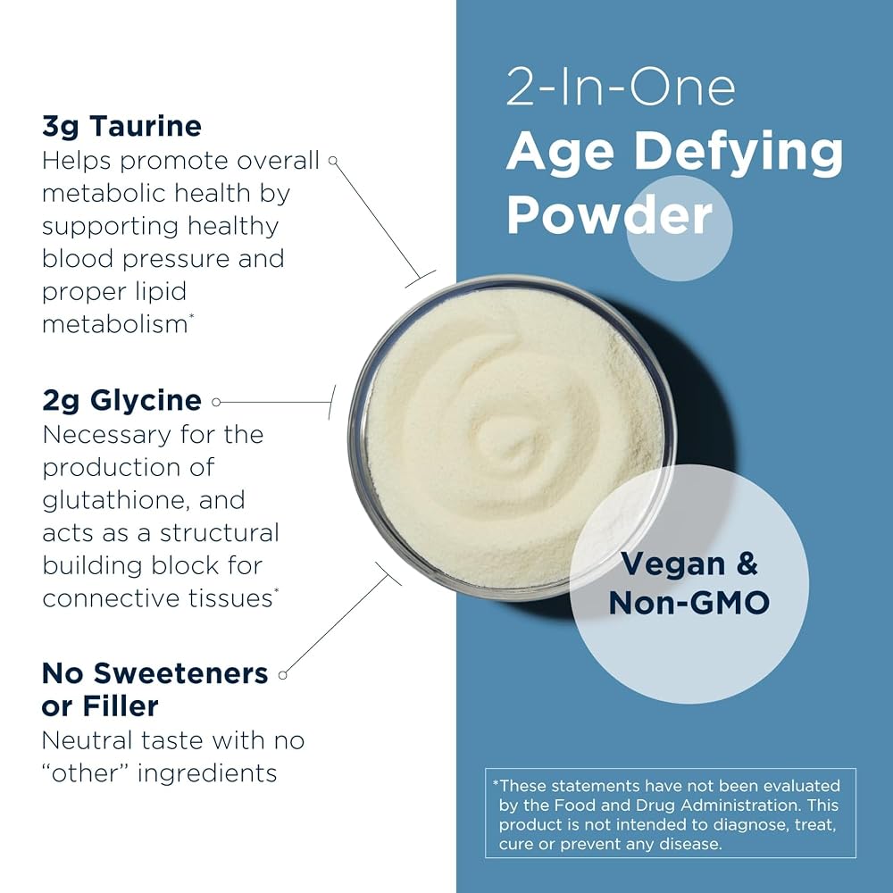 Designs for Health Taurine + Glycine Powder - 250 g - image 3
