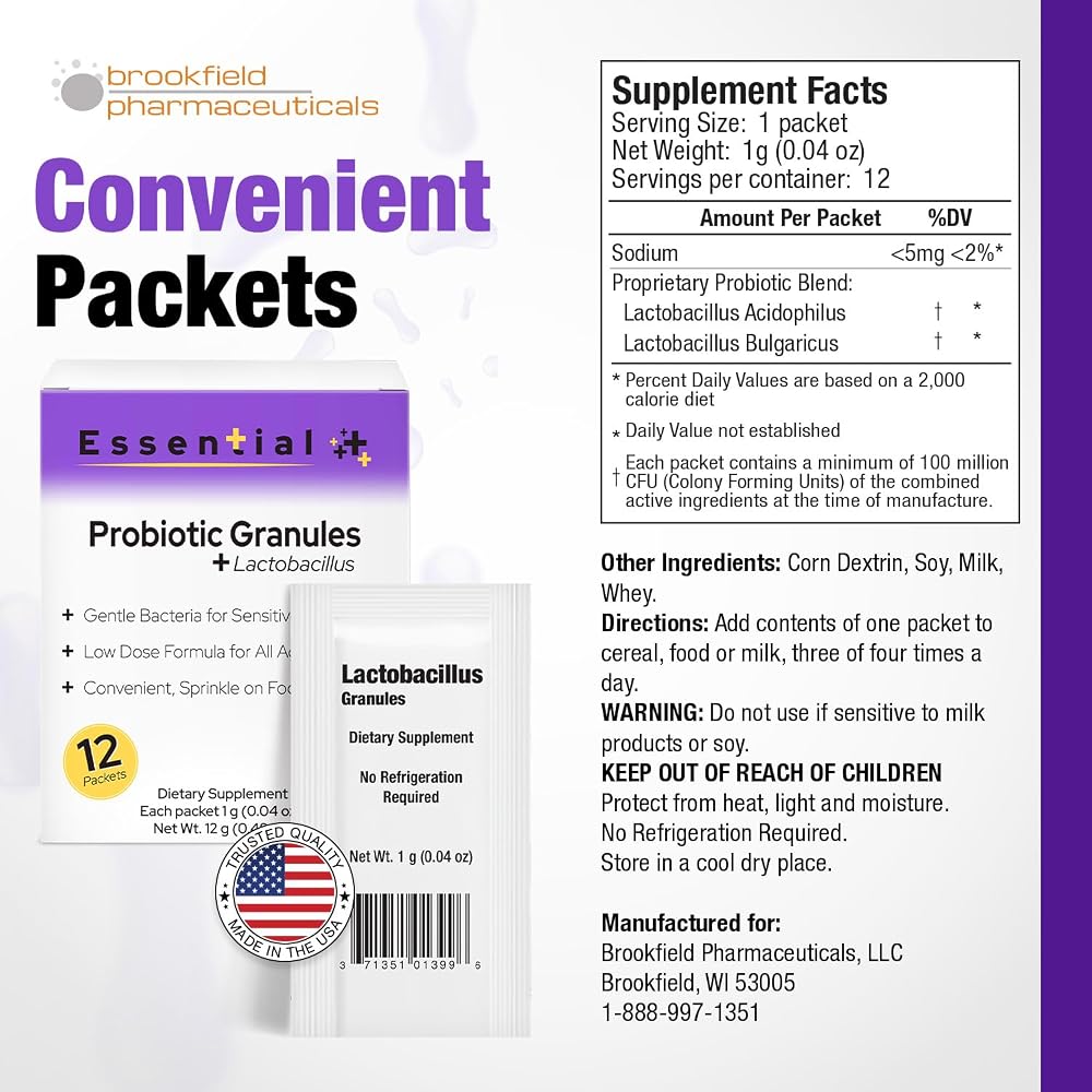 Brookfield Pharmaceuticals Essential Daily Probiotic for Men