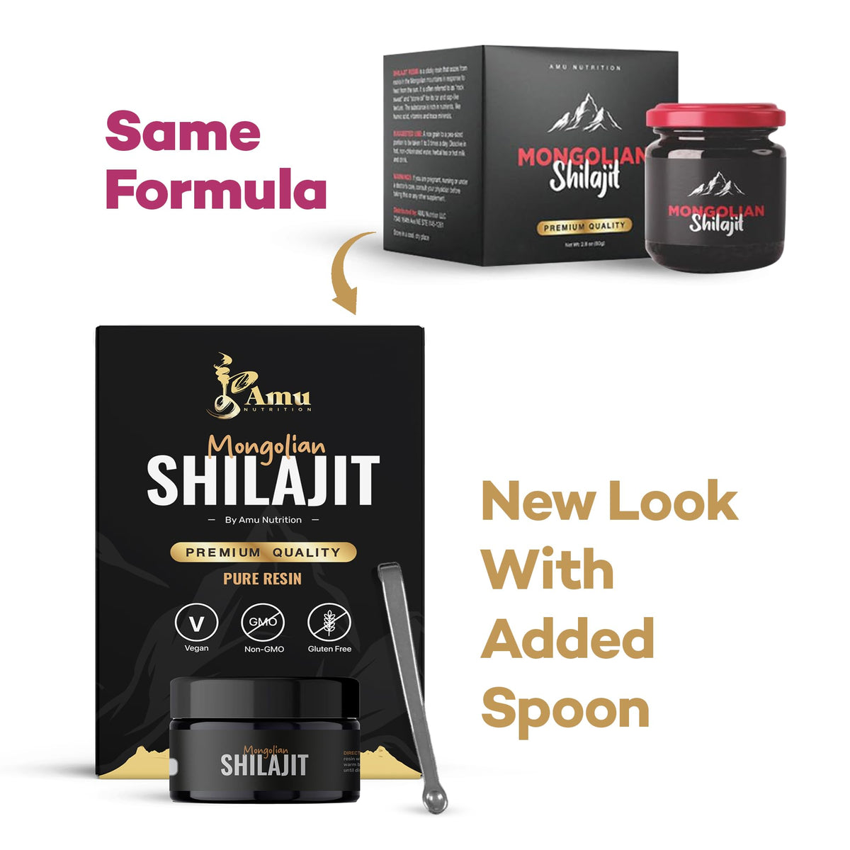 AMU NUTRITION Pure Mongolian Shilajit Resin 80% Fulvic Acid - 50g - image 2