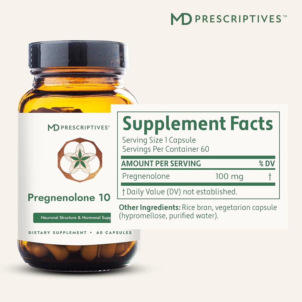 MD Prescriptives Pregnenolone - Vegan Formula for Hormone Health