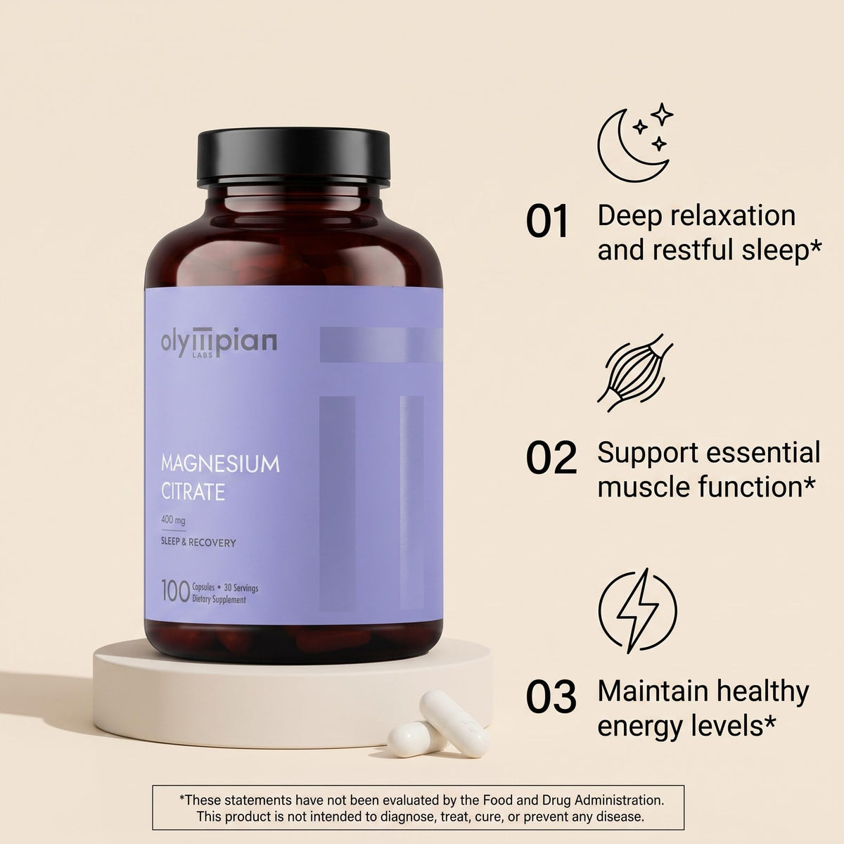 Olympian Labs Magnesium Citrate