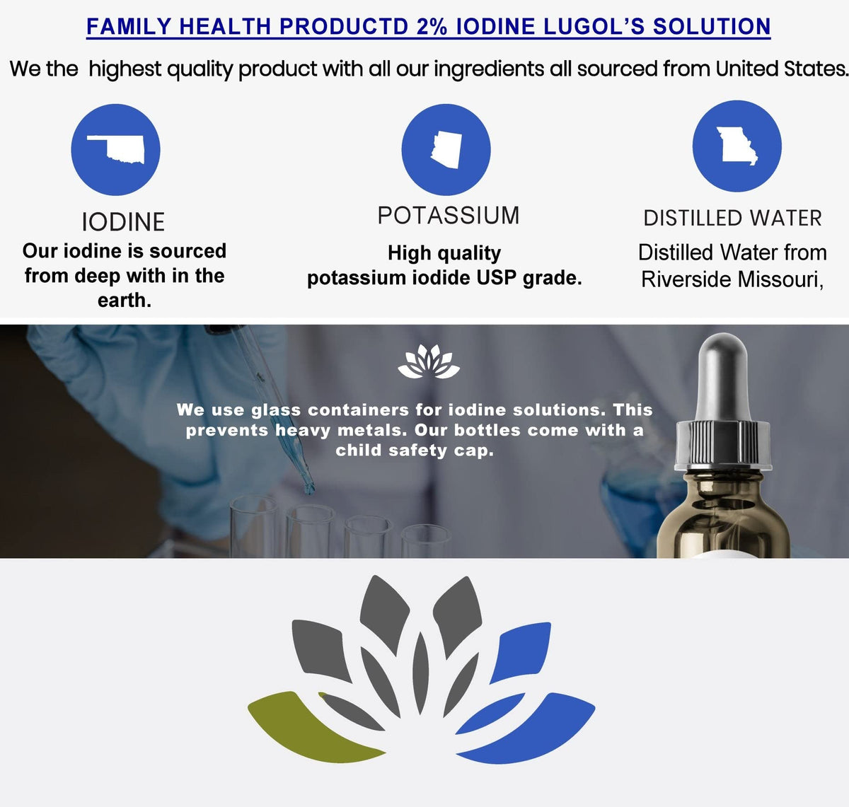 Family Health Products Lugol's Iodine Solution 2% - 2 fl oz - image 3