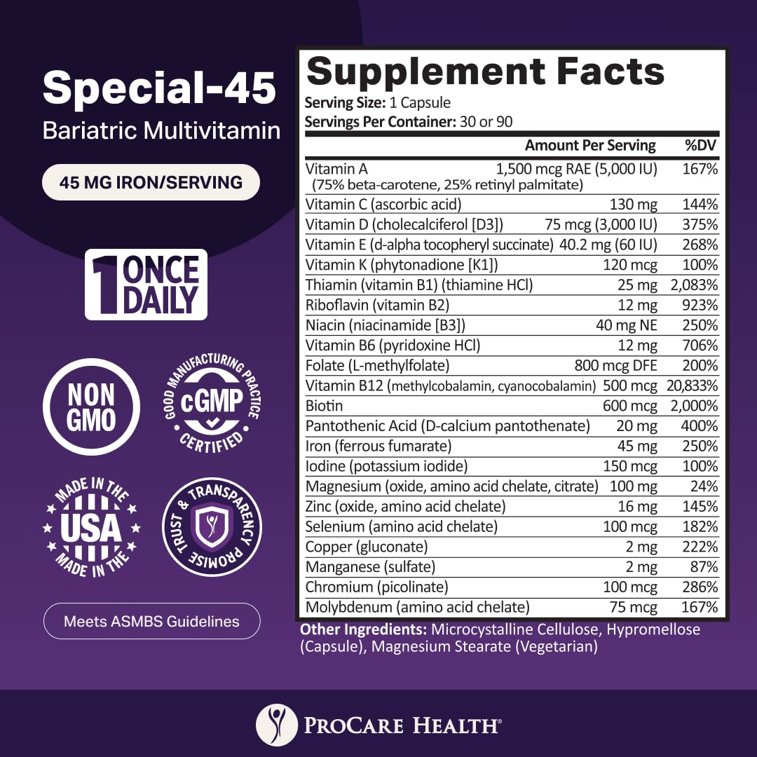 ProCare Health Special-45 Bariatric Multivitamin