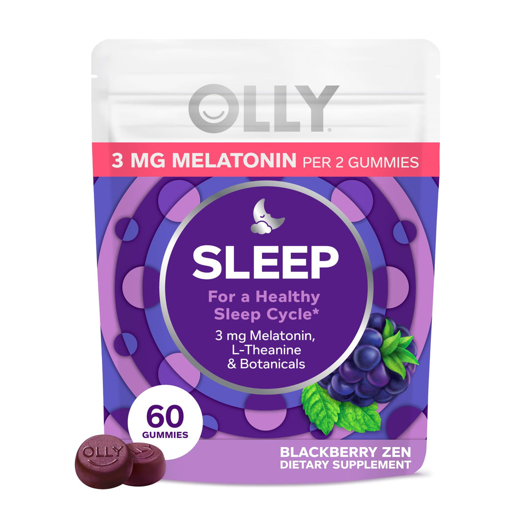 OLLY Sleep Support Gummy with Melatonin & L-Theanine - 60 Count