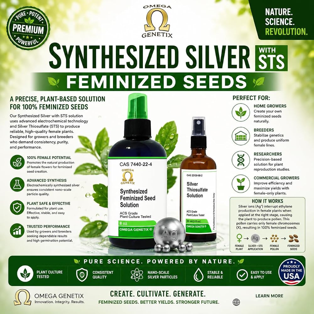 Omega Genetix Synthesized Silver Plus STS Spray Combination - 8 oz - image 4