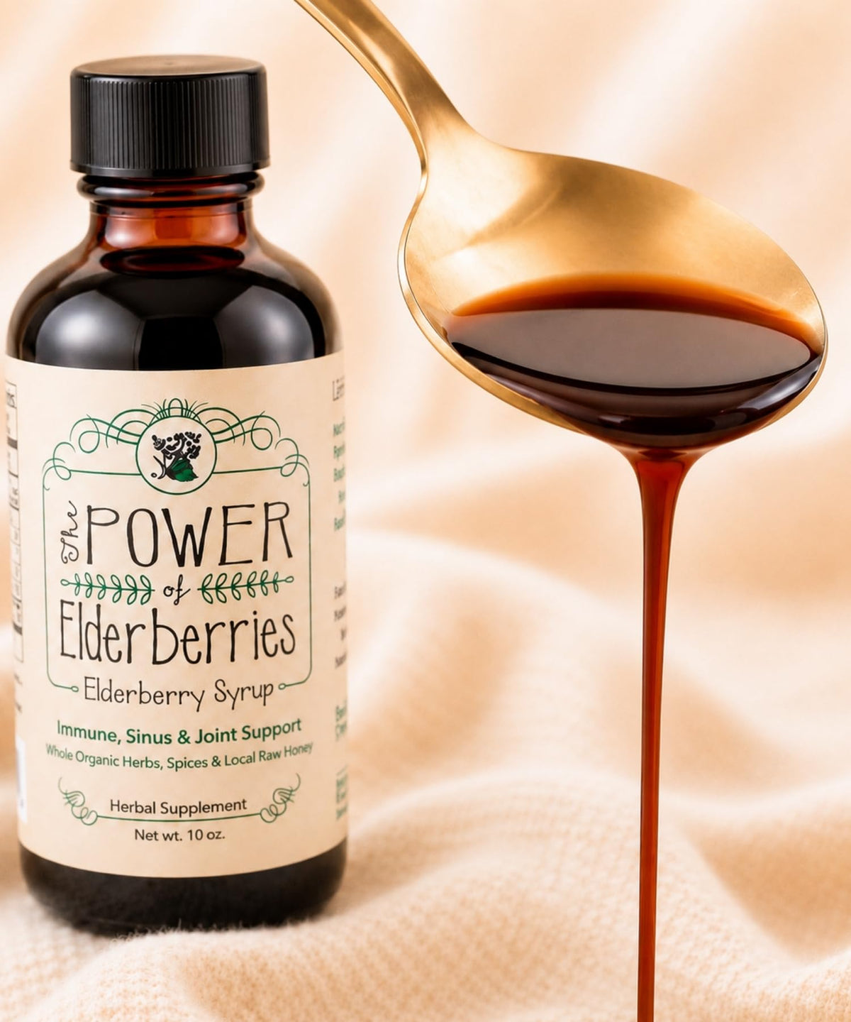 The POWER of Elderberries Elderberry Syrup - 10 Fl Oz - image 3