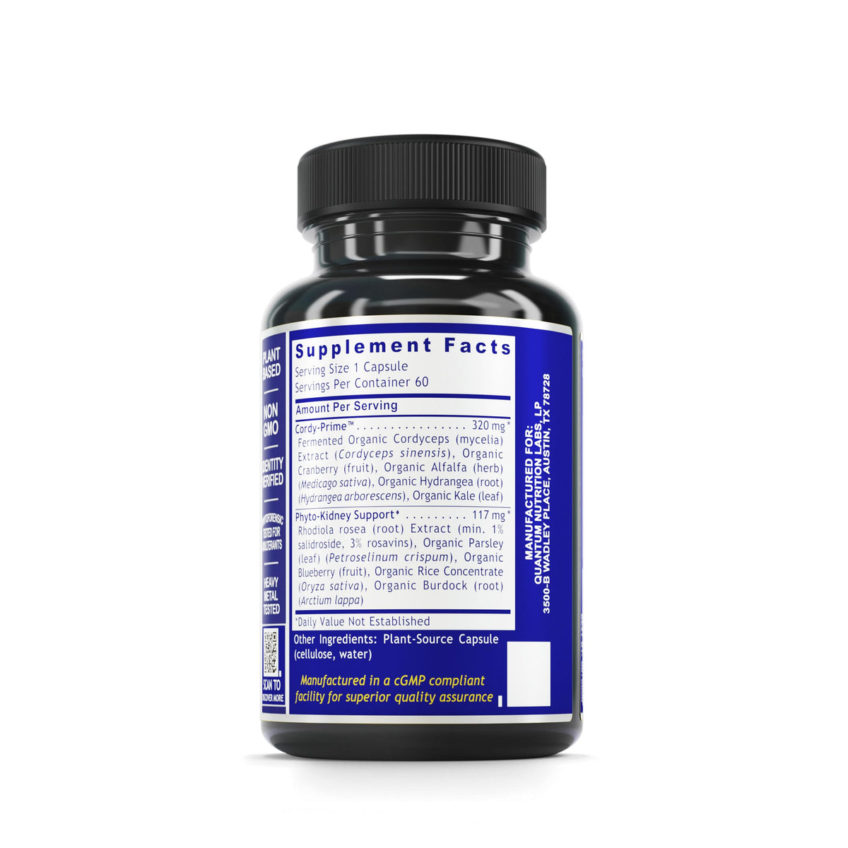 Quantum Nutrition Labs Kidney Support - 60 Vegetarian Capsules - image 2