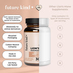 Future Kind Vegan Lion's Mane Mushroom Complex Brain Support - 30 Capsules - image 7