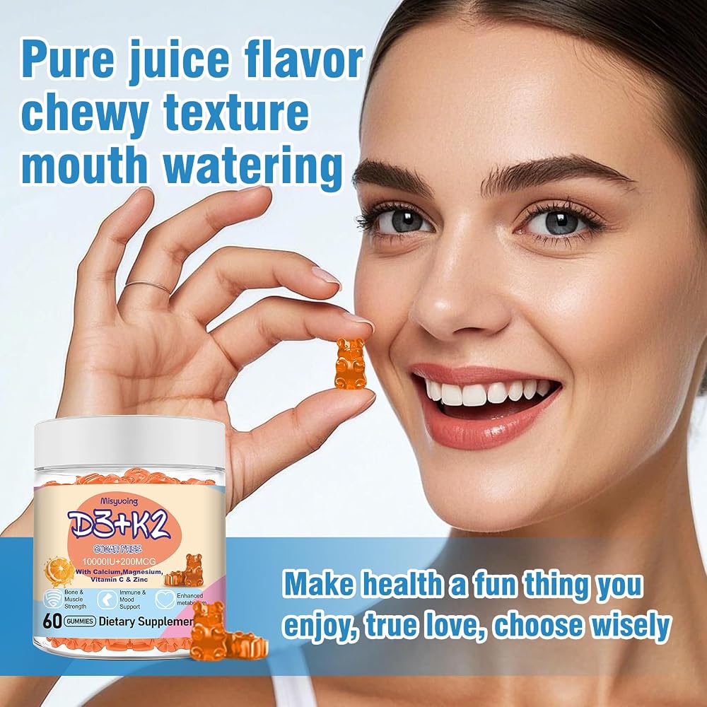 Misyvoing Vitamin D3 K2 Sugar-Free Gummies