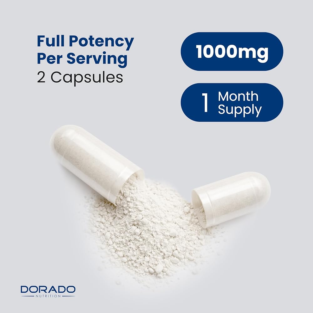 DORADO NUTRITION NAC N-Acetyl Cysteine 1000mg - 60 Vegan Capsules - image 8