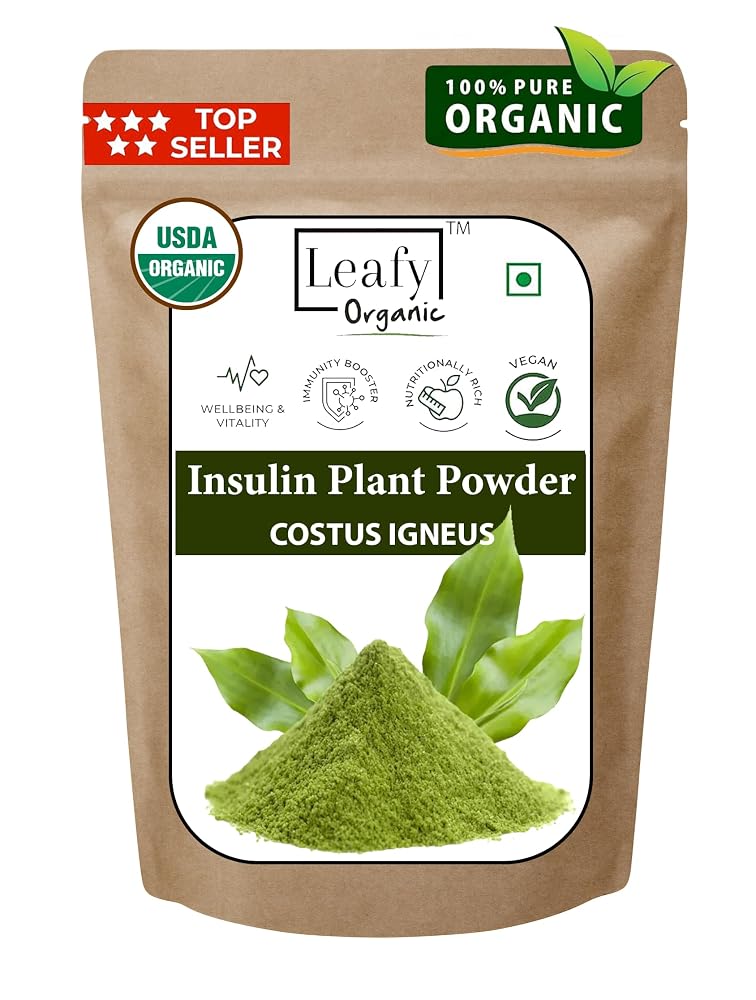 Leafy Organic Insulin Plant Powder (Costus Igneus) - 100g