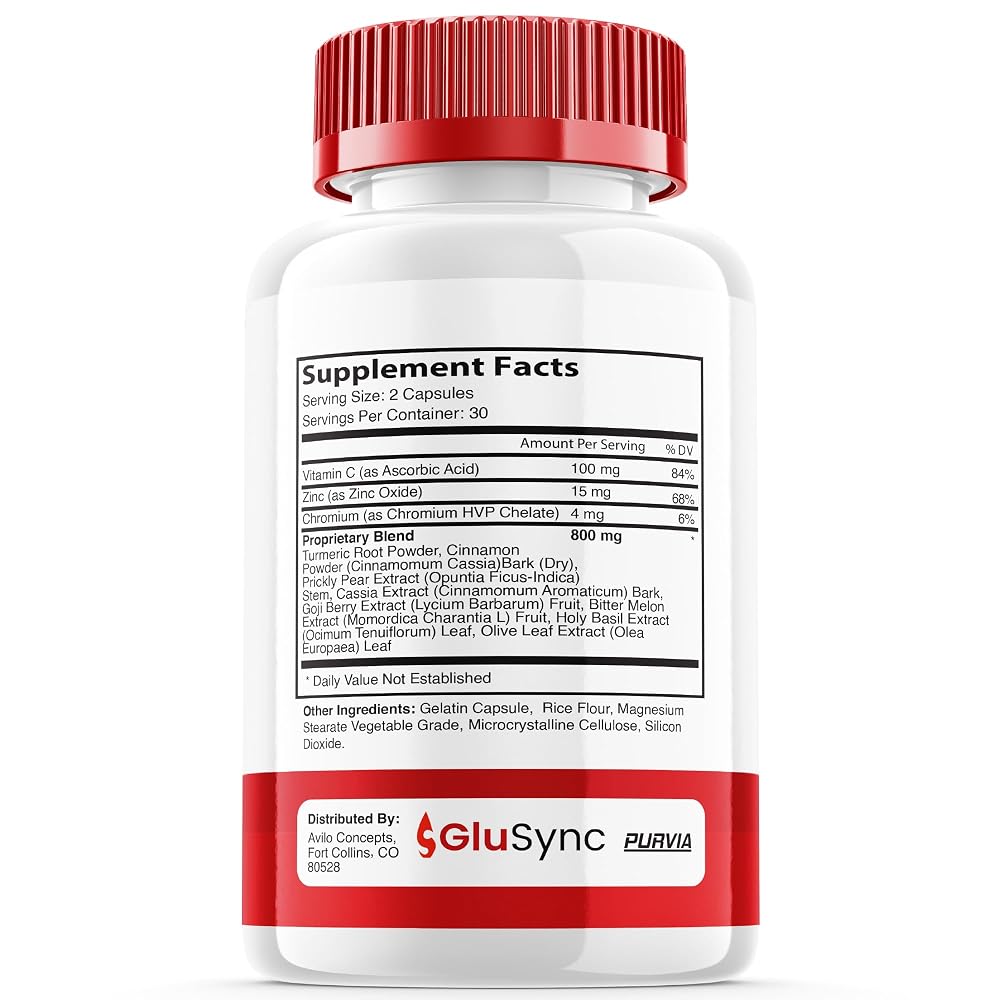 Purvia GluSync Capsules Advanced Formula Supplement - 300 Capsules - image 3