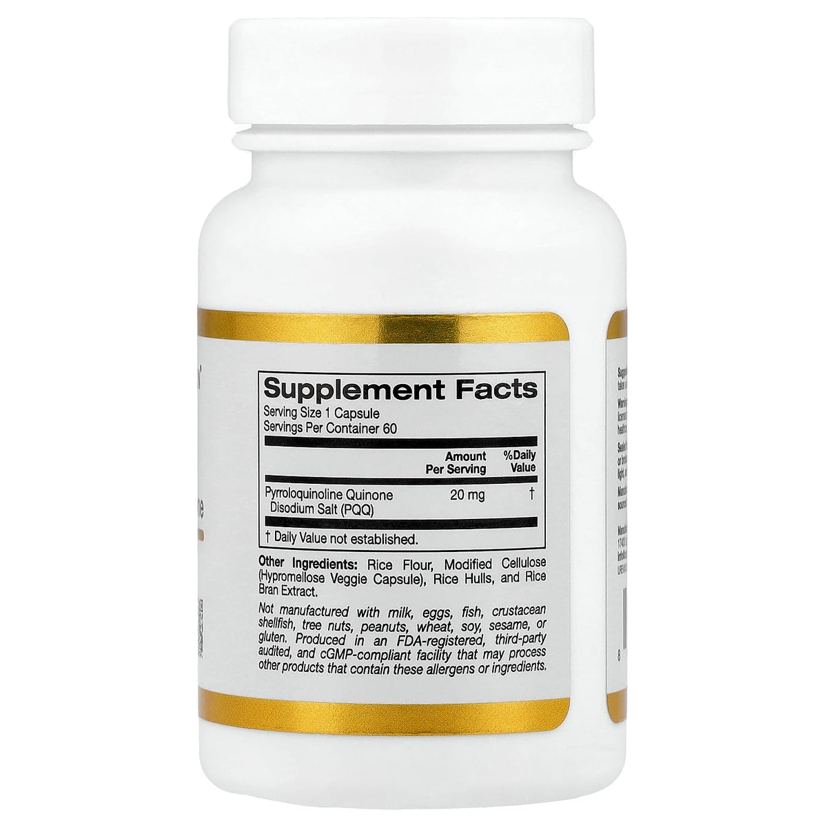 Lake Avenue Nutrition PQQ 20 mg - 60 Vegetarian Capsules - image 2