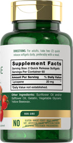 Carlyle Lycopene 20mg - 120 Softgels - image 2