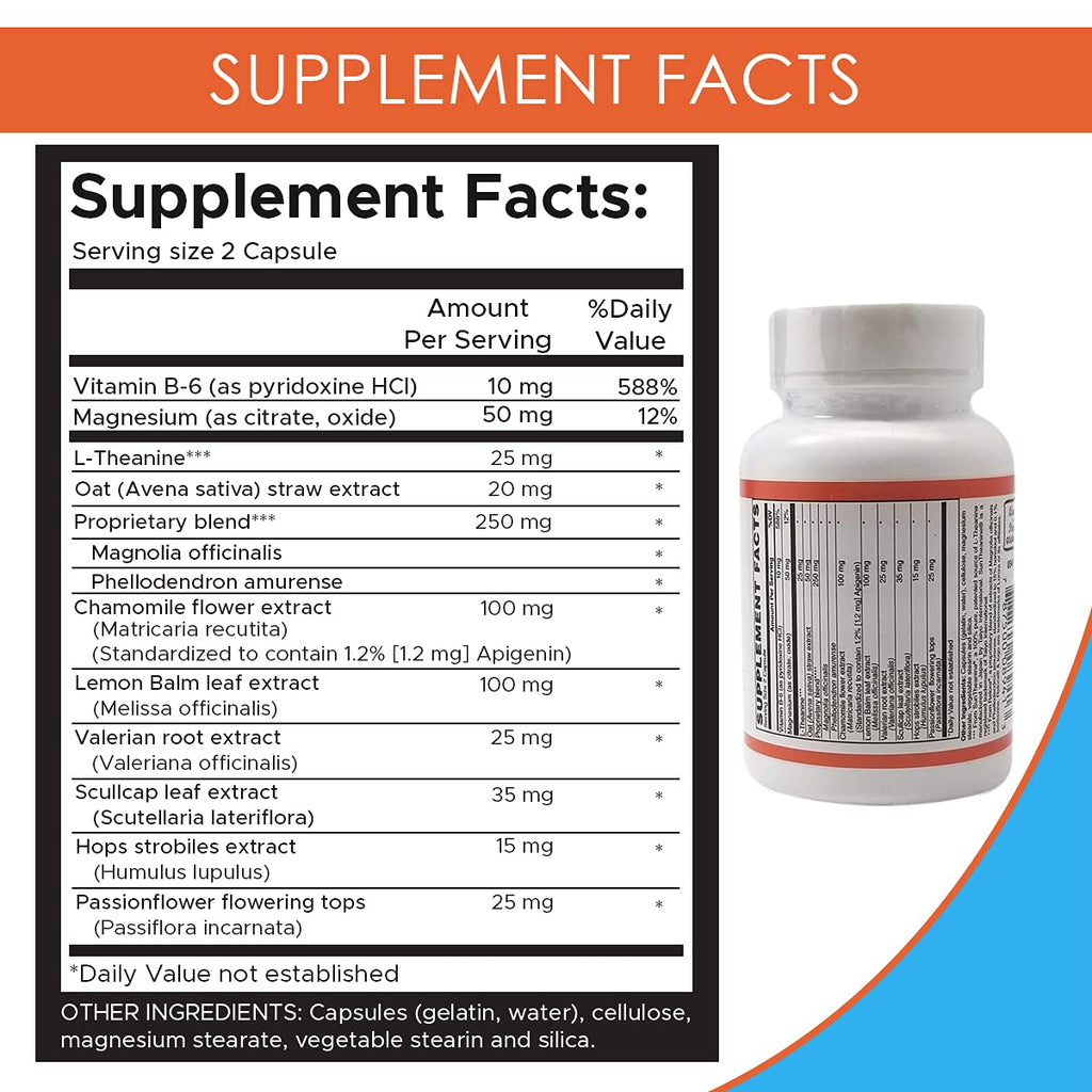 Holistic Health Magnesium Citrate Capsules for Relaxation - 60 Capsules - image 2