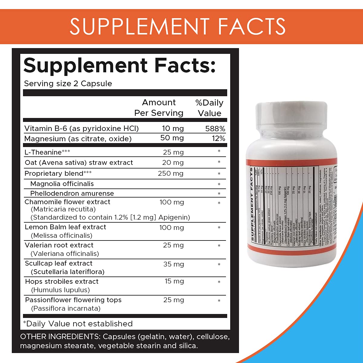 Holistic Health Magnesium Citrate Capsules for Relaxation - 60 Capsules - image 2