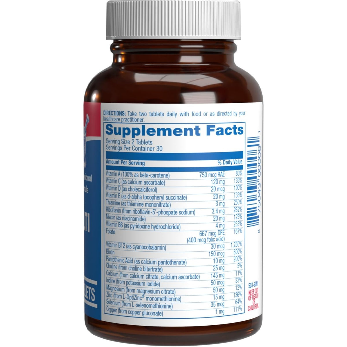 Anabolic Laboratories Iron Free Multivitamin for Women 50+ - 60 Tablets - image 2