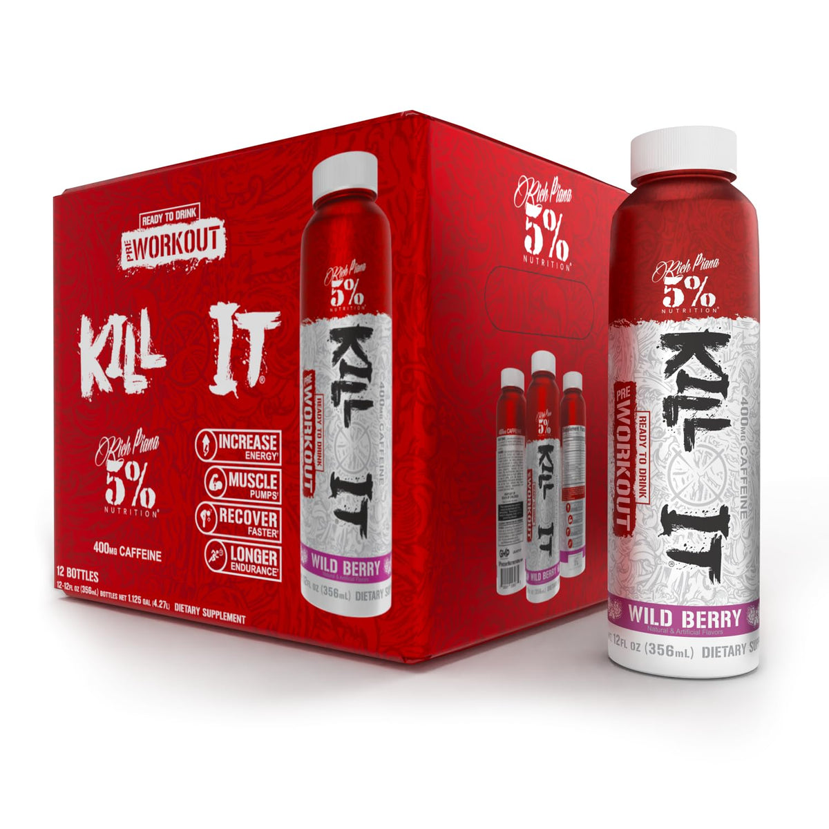5% Nutrition Kill It Extreme Energy Drink, High Stim Pre Workout