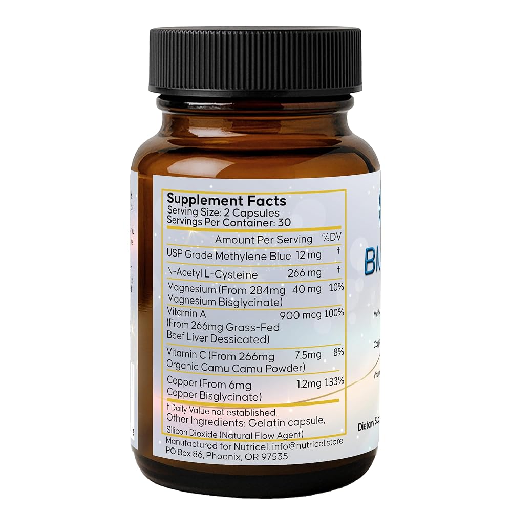 Nutricel Supplements Blue Immune Methylene Blue - 60 Capsules - image 3