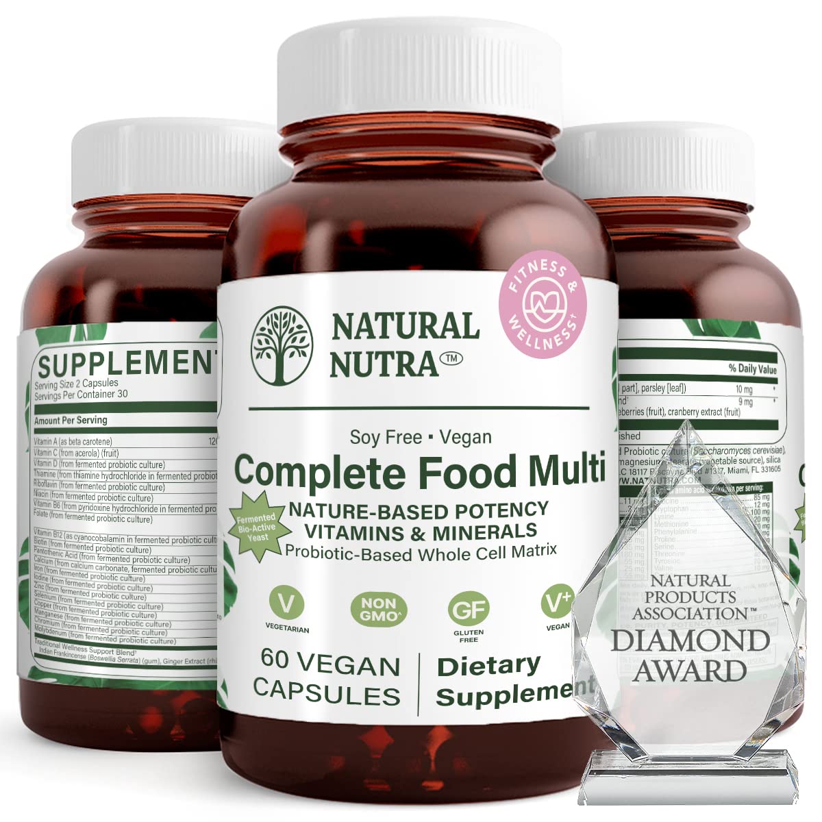 Natural Nutra Whole Food Complete Multivitamin - 60 Capsules