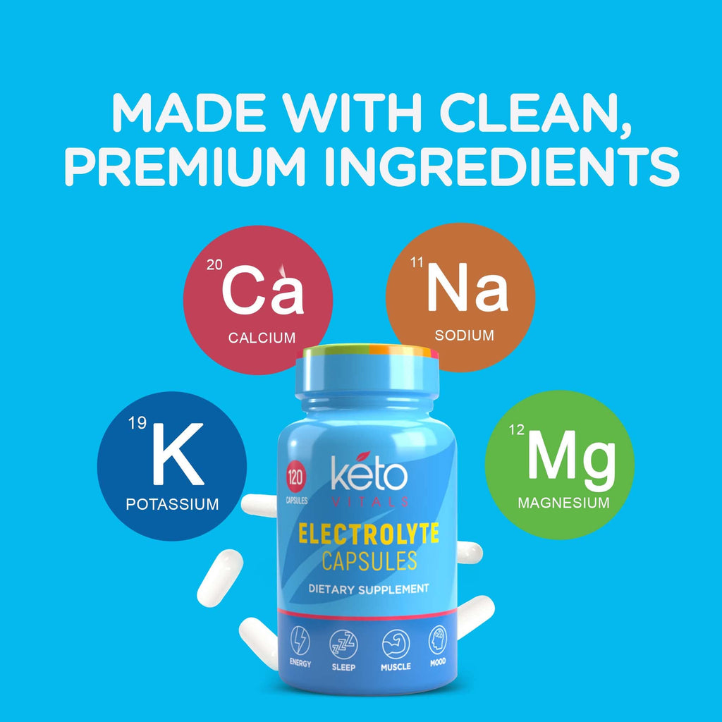 Keto Vitals Electrolyte Capsules - 120 Count - image 3