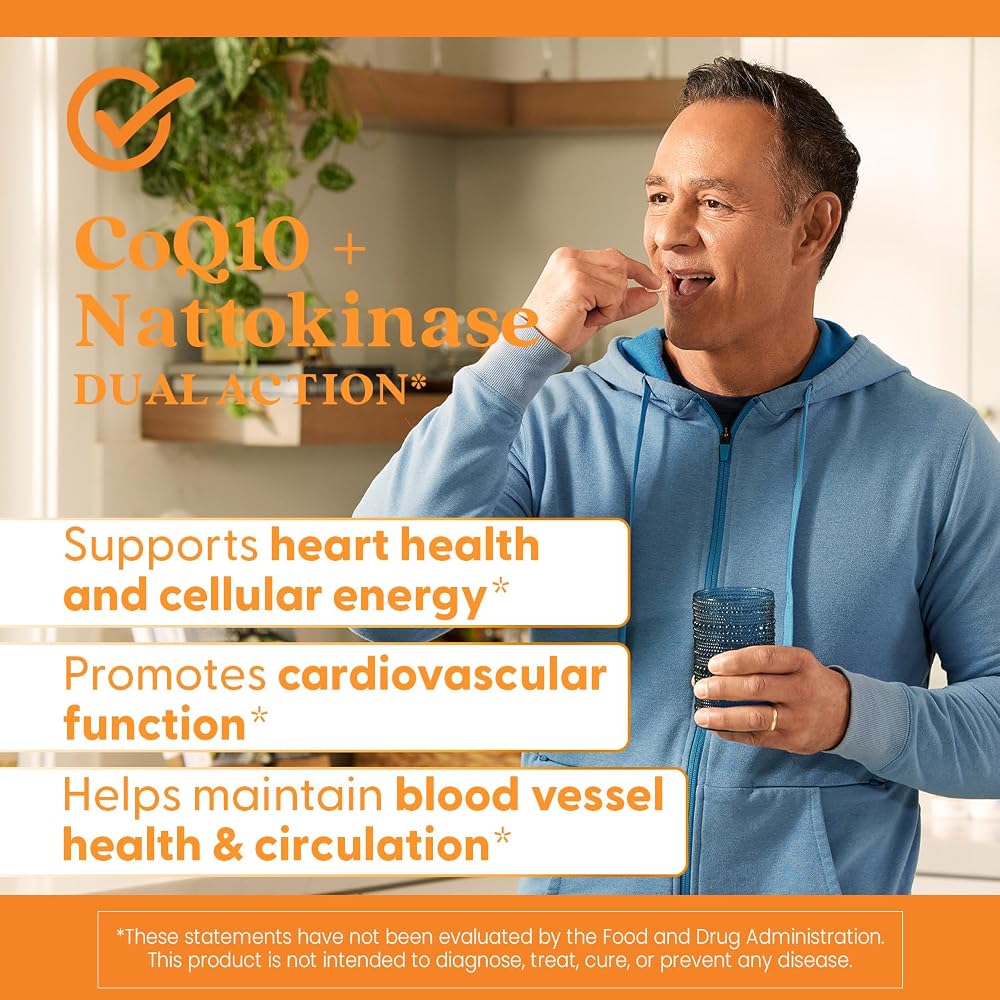 Doctor's Best CoQ10 100 mg + Nattokinase Circulation Support - image 6